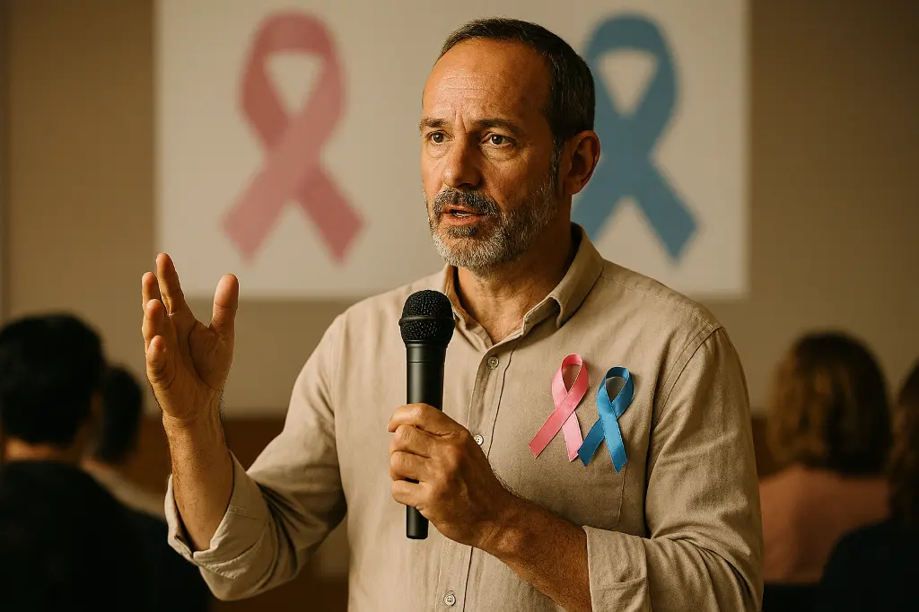 Crie uma imagem sobre palestra inspiradora e trans.webp