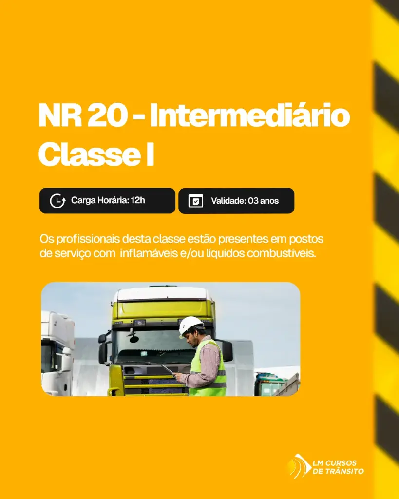 Curso Online NR 20 (Intermediário Classe I) - Segurança com Inflamáveis e Combustíveis