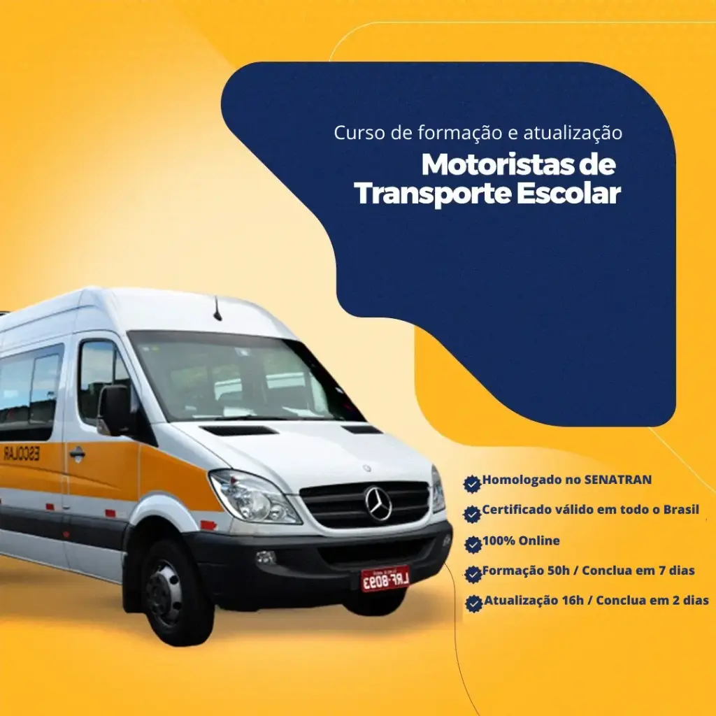 ATUALIZAÇÃO: Condutores de Veículos de Transporte Escolar