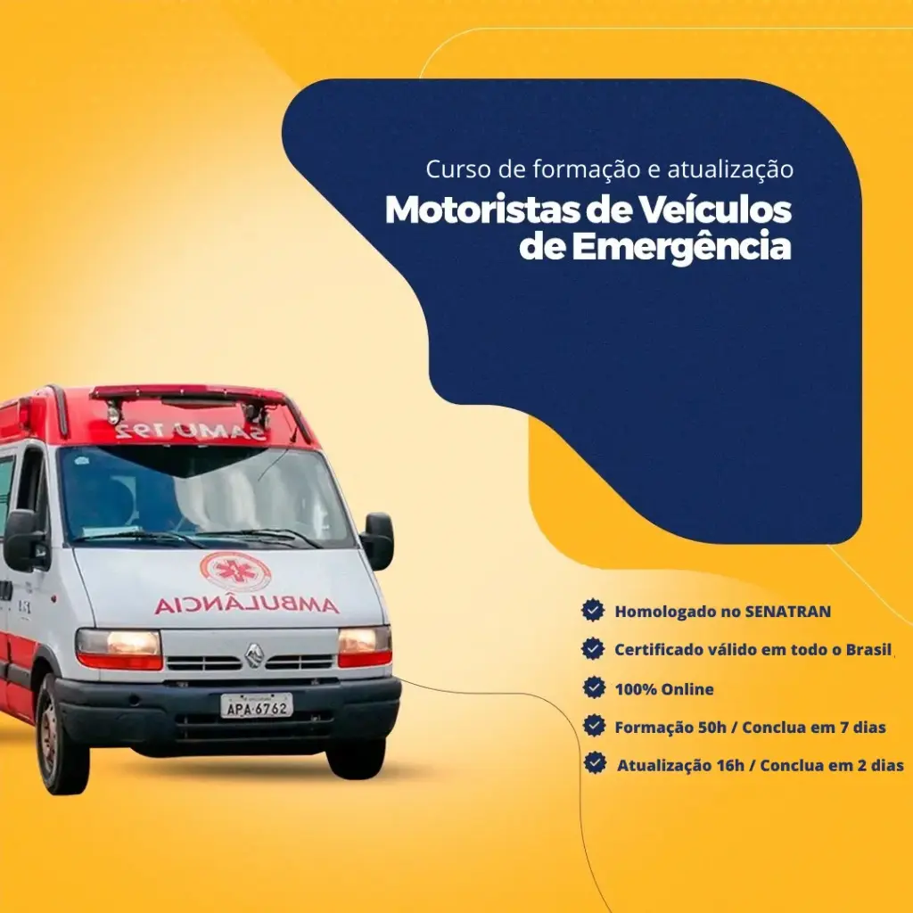 ATUALIZAÇÃO: Condutores de Veículos de Emergência