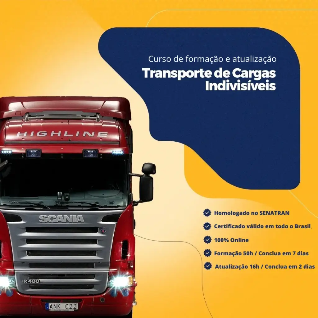 ATUALIZAÇÃO: Condutores de Veículos de Transporte de Carga Indivisível