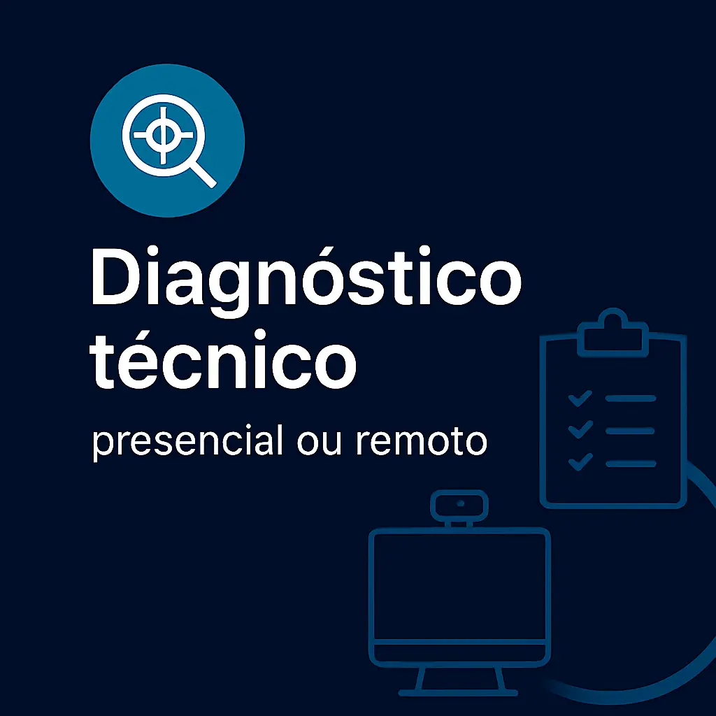 Diagnóstico técnico presencial ou remoto